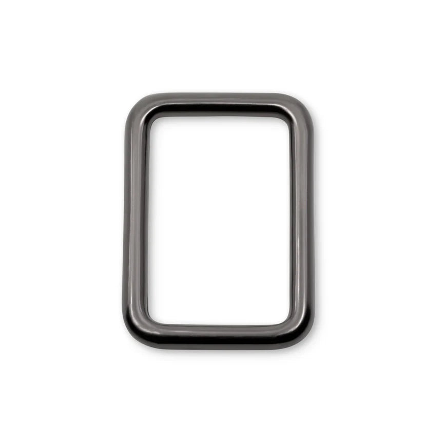 1" Rectangle Rings, Gunmetal