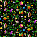 Turtle Island Floral - Black