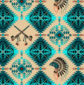 Native Spirit - Headdress & Pipe - Turquoise