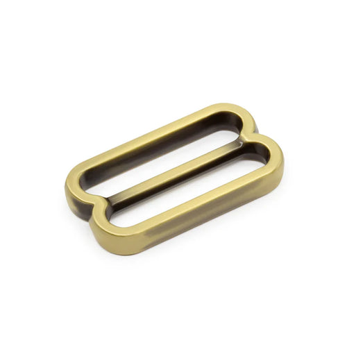 1" Fashion Slide Adjusters, Antique Brass, 2 pc