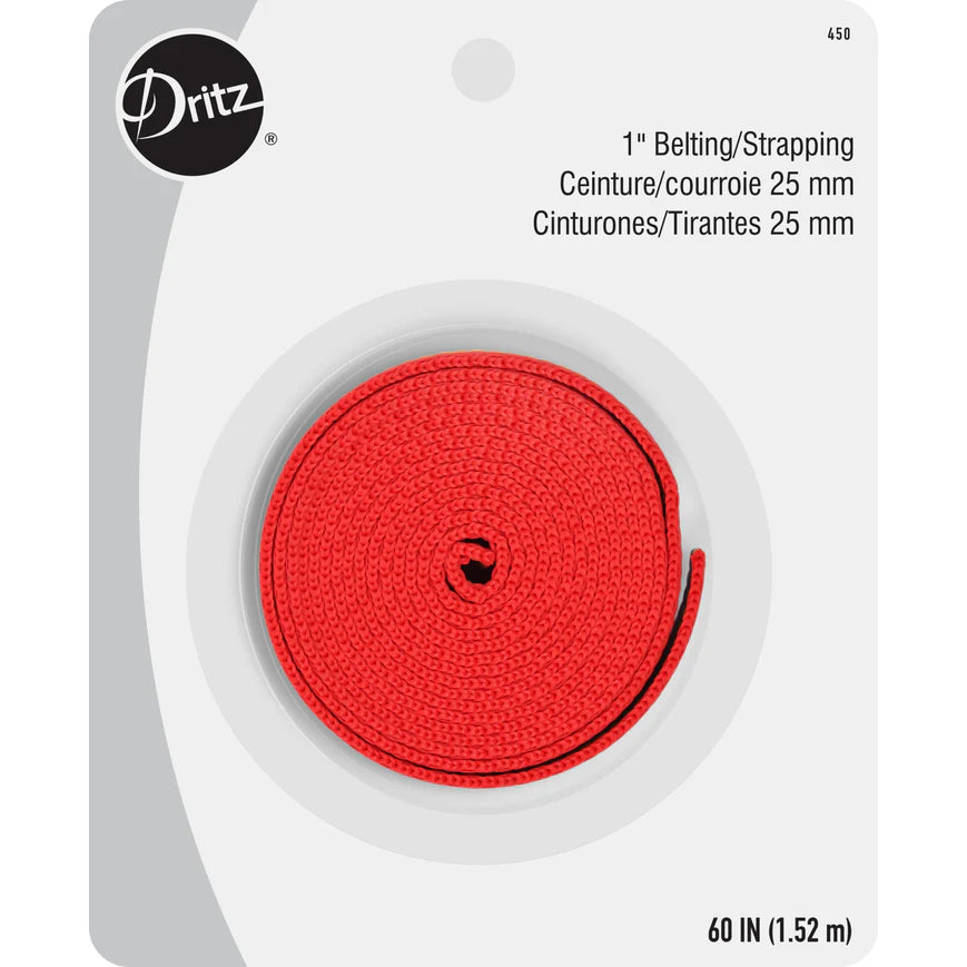 1" Polypro Belting & Strapping, Rainbow, 60" Long