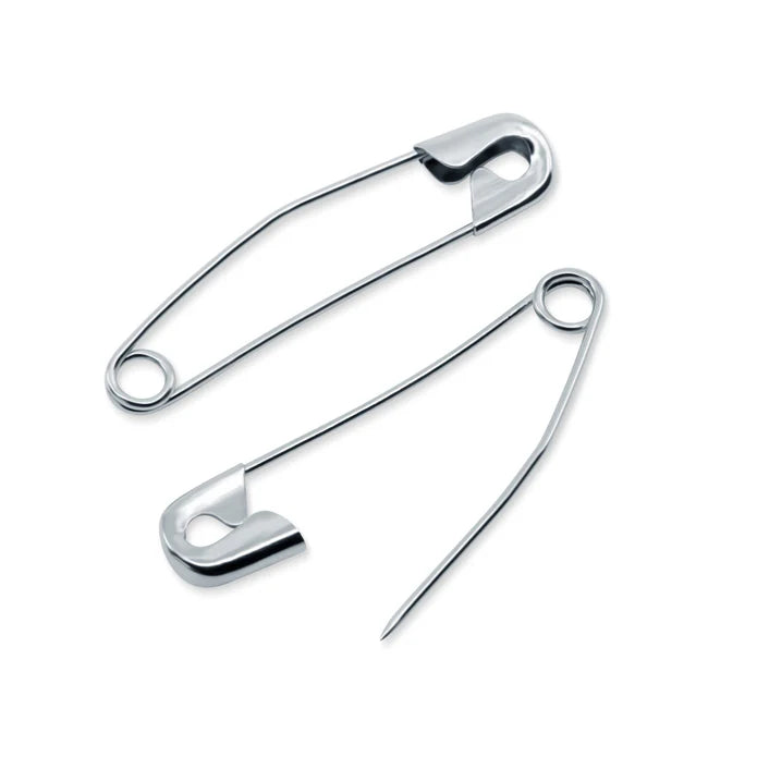 1-1/2" Curved Basting Pins, Nickel, 75 pc