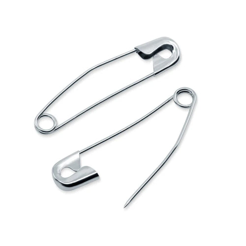 1-1/2" Curved Basting Pins, Nickel, 75 pc