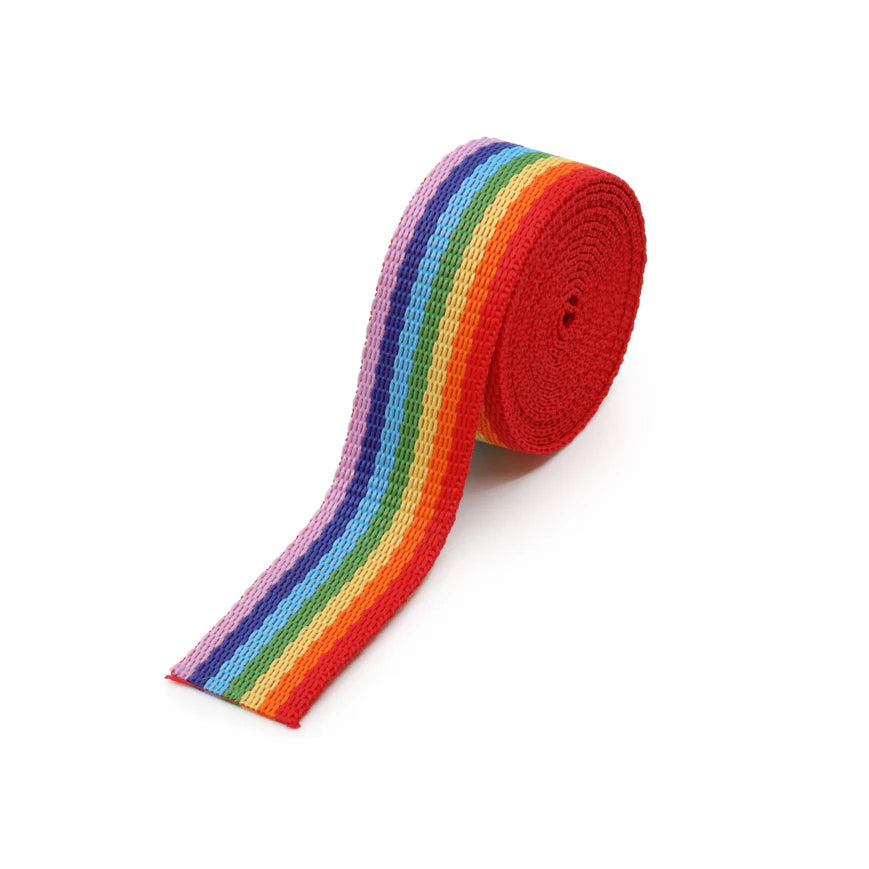 1" Polypro Belting & Strapping, Rainbow, 60" Long