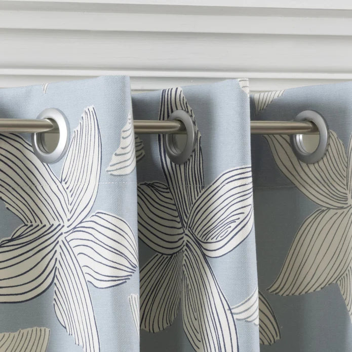 1" Curtain Grommets, Brushed Silver, 8 Sets