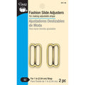 Dritz 1" Fashion Slide Adjusters, Antique Brass, 2 pc