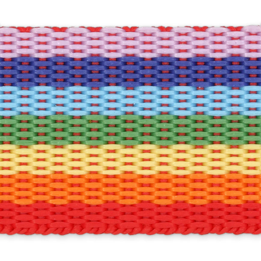 1" Polypro Belting & Strapping, Rainbow, 60" Long