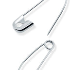 1-1/2" Curved Basting Pins, Nickel, 75 pc