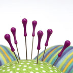 1-1/2" Easy Grasp Pins, Purple, 60 Pieces